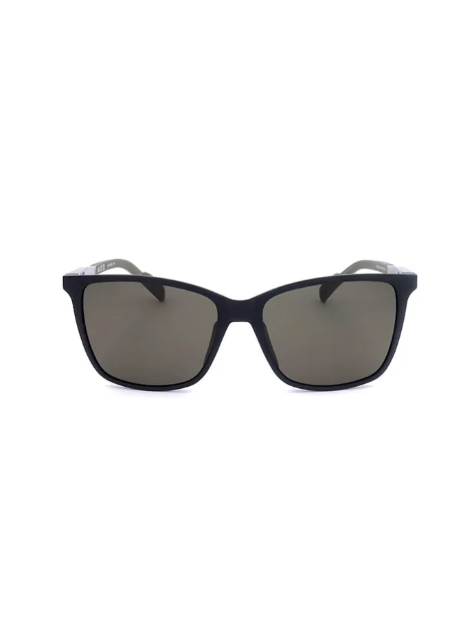 Okulary przeciwsłoneczne unisex w kolorze czarno-oliwkowo-szarym
