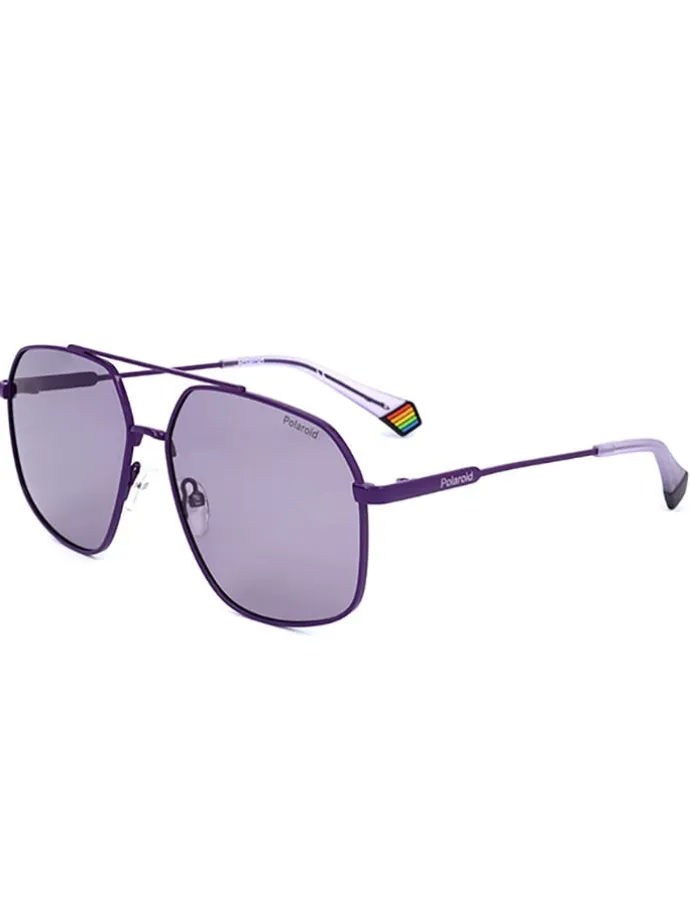 Okulary przeciwsłoneczne unisex w kolorze fioletowym