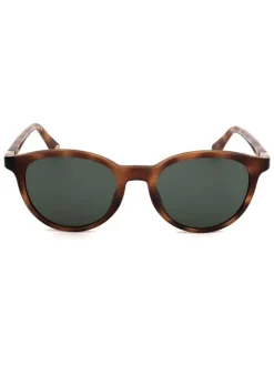 Okulary przeciwsłoneczne unisex w kolorze brązowo-ciemnozielonym