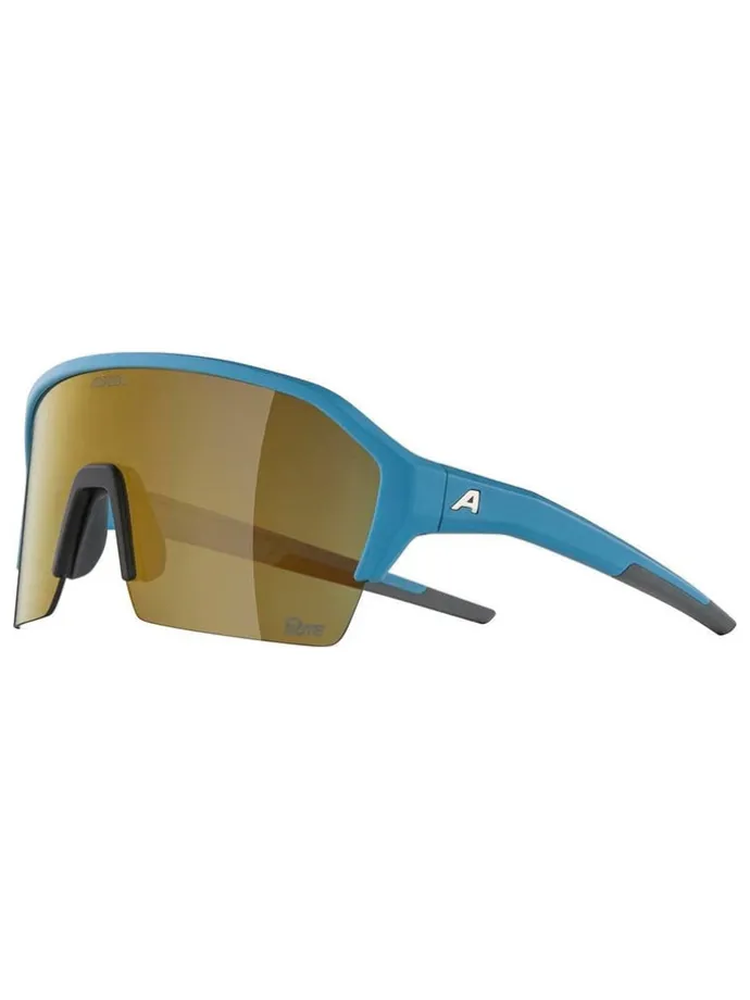 Okulary sportowe unisex "Ram HR Q-Lite" w kolorze złoto-niebieskim