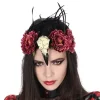 Opaska "Voodoo" w kolorze czerwonym na włosy