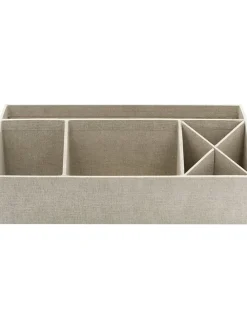Organizer "Elisa" w kolorze beżowym - 33 x 12,5 x 12,5 cm