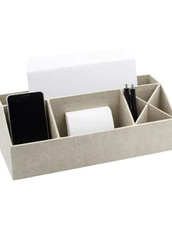Organizer "Elisa" w kolorze beżowym - 33 x 12,5 x 12,5 cm