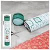Organizer na papier prezentowy w kolorze zielono-białym - 94 x 17 cm