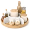 Organizer obrotowy "Bellwood" w kolorze beżowo-białym - wys. 10 x Ø 30 cm