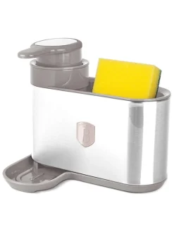Organizer "Taupe Collection" w kolorze beżowym do zlewu - 17,8 x 15,8 x 12,7 cm