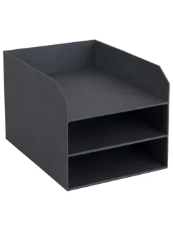 Organizer "Trey" w kolorze ciemnoszarym na dokumenty - 23 x 21 x 31,5 cm