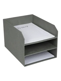 Organizer "Trey" w kolorze szarym na dokumenty - 32 x 21 x 31,5 cm
