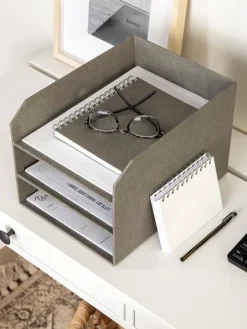 Organizer "Trey" w kolorze szarym na dokumenty - 32 x 21 x 31,5 cm