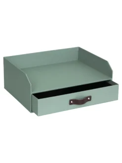 Organizer "Walter" w kolorze zielonym na dokumenty - 33,5 x 13 x 25,5 cm