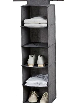 Organizer wiszący w kolorze antracytowym - 30 x 100 x 30 cm
