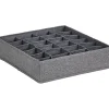 Organizer w kolorze antracytowym na bieliznę - 30 x 8 x 30 cm