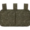 Organizer w kolorze khaki do łóżeczka dziecięcego - 25 x 43 cm