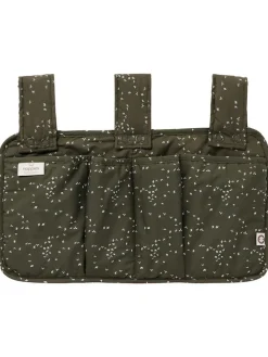 Organizer w kolorze khaki do łóżeczka dziecięcego - 25 x 43 cm