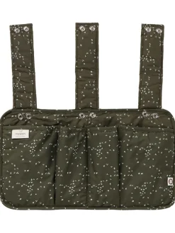Organizer w kolorze khaki do łóżeczka dziecięcego - 25 x 43 cm