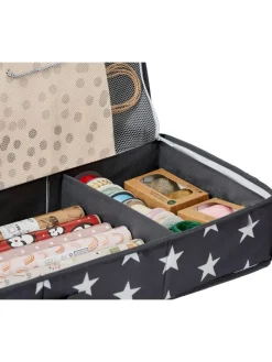 Organizer w kolorze szarym na papier prezentowy - 90 x 12 x 30 cm