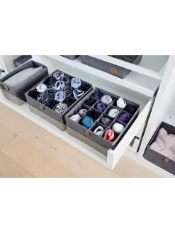 Organizery (2 szt.) w kolorze szarym - 30 x 15 x 30 cm