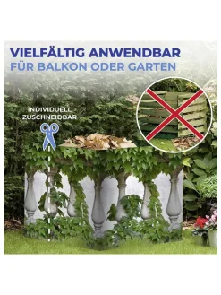 Osłona balkonowa w kolorze zielonym