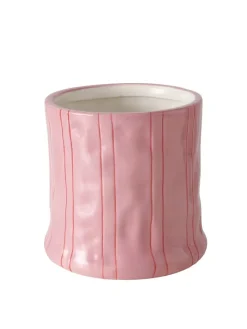 Osłonka "Nordica" w kolorze jasnoróżowym na doniczkię - wys. 12 x Ø 12,5 cm