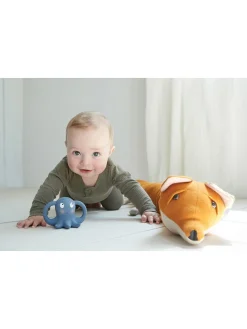 Osłonka w kolorze jasnobrązowym do łóżeczka - 140 x 21 cm - 0+