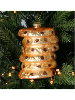 Ozdoba choinkowa "Cookie Stack" w kolorze złotym - wys. 9,5 cm