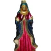 Ozdoba choinkowa "Madonna Glass" ze wzorem - wys. 15 cm