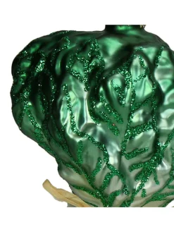 Ozdoba choinkowa "Raddish" w kolorze zielono-białym - wys. 12 cm