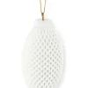 Ozdoba choinkowa w kolorze białym - wys. 14 x Ø 6,5 cm