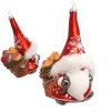 Ozdoba choinkowa w kolorze czerwonym - wys. 13 cm