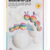 Papier o strukturze plastra miodu (4 szt.) "Rainbow" - 6+
