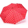 Parasol "Knirps Fiber T21 Duomatic" w kolorze czerwono-białym