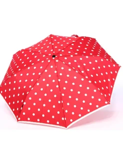Parasol "Knirps Fiber T21 Duomatic" w kolorze czerwono-białym