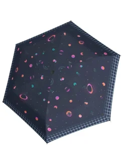 Parasol "Vision" w kolorze granatowym ze wzorem