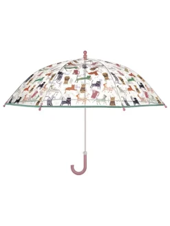 Parasol w kolorze białym ze wzorem