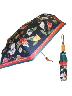 Parasol w kolorze czarnym ze wzorem - Ø 95 cm