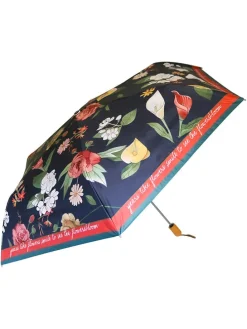 Parasol w kolorze czarnym ze wzorem - Ø 95 cm