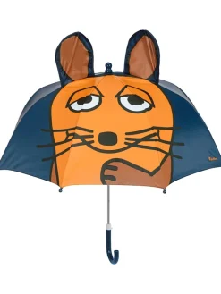 Parasol w kolorze granatowo-pomarańczowym
