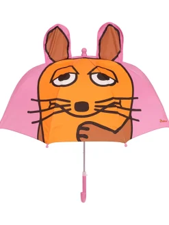 Parasol w kolorze jasnoróżowo-pomarańczowym