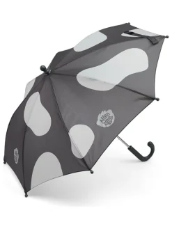 Parasol w kolorze szaro-białym
