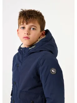 Parka w kolorze granatowym