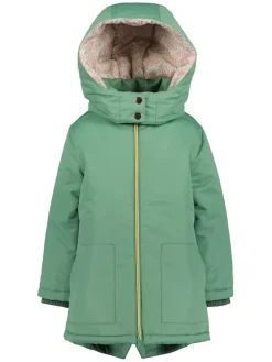 Parka w kolorze zielonym