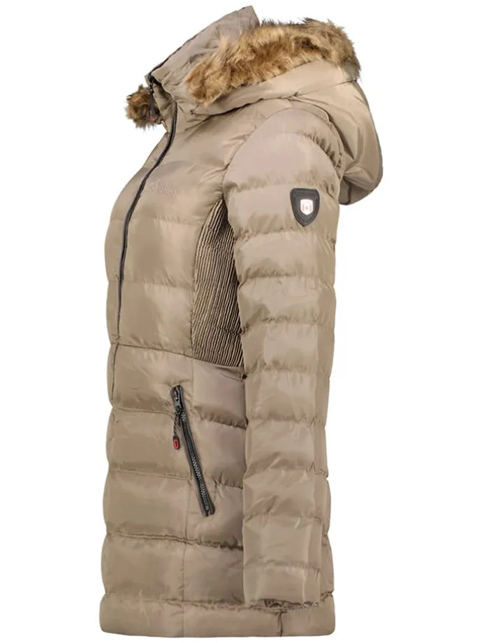 Parka zimowa "Anieseak" w kolorze beżowym