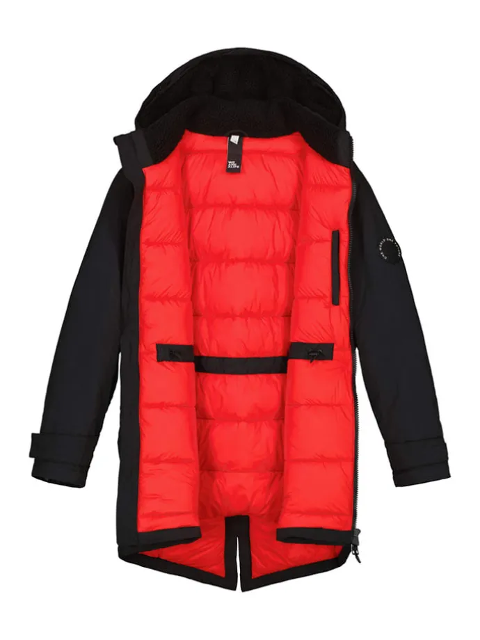 Parka zimowa "Noel" w kolorze czarnym