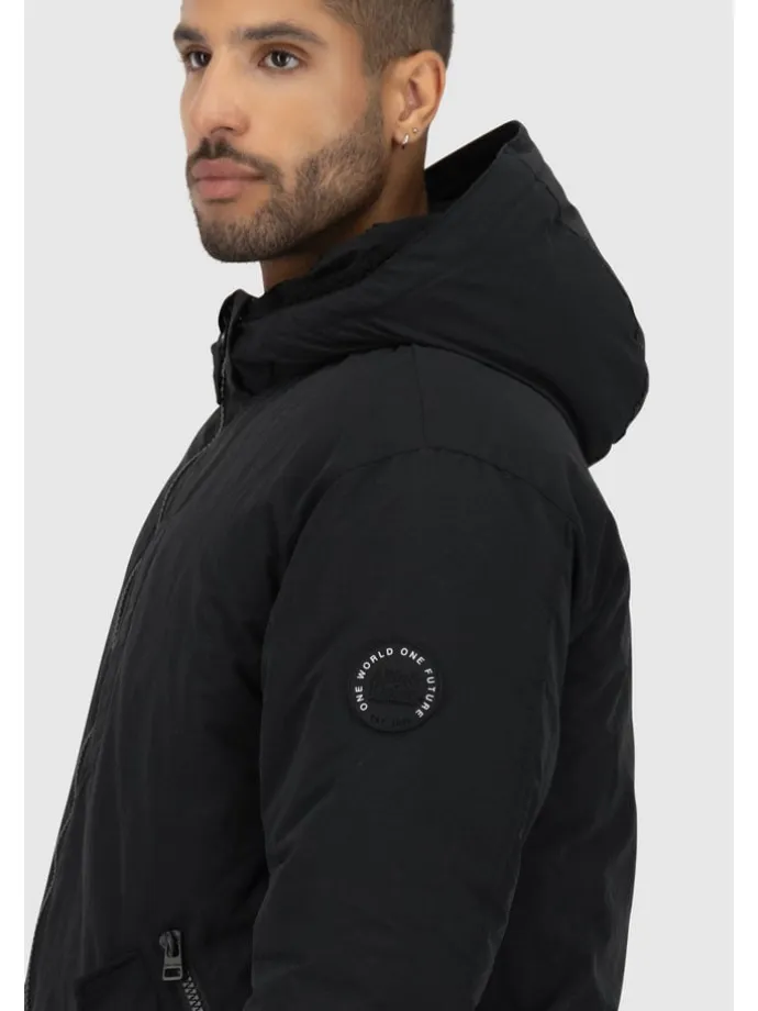 Parka zimowa "Noel" w kolorze czarnym