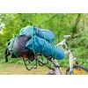 Pas napinający w kolorze zielonym z karabińczykami - dł. 80 cm