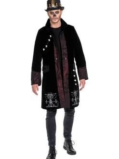 Płaszcz kostiumowy "Voodoo" w kolorze czarnym