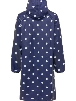 Płaszcz przeciwdeszczowy "Polka Dots" w kolorze granatowo-białym