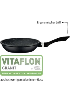 Patelnia "Gourmet" w kolorze czarnym - Ø 20 cm