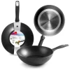 Patelnia wok "New Induplus" w kolorze czarnym - Ø 28 cm