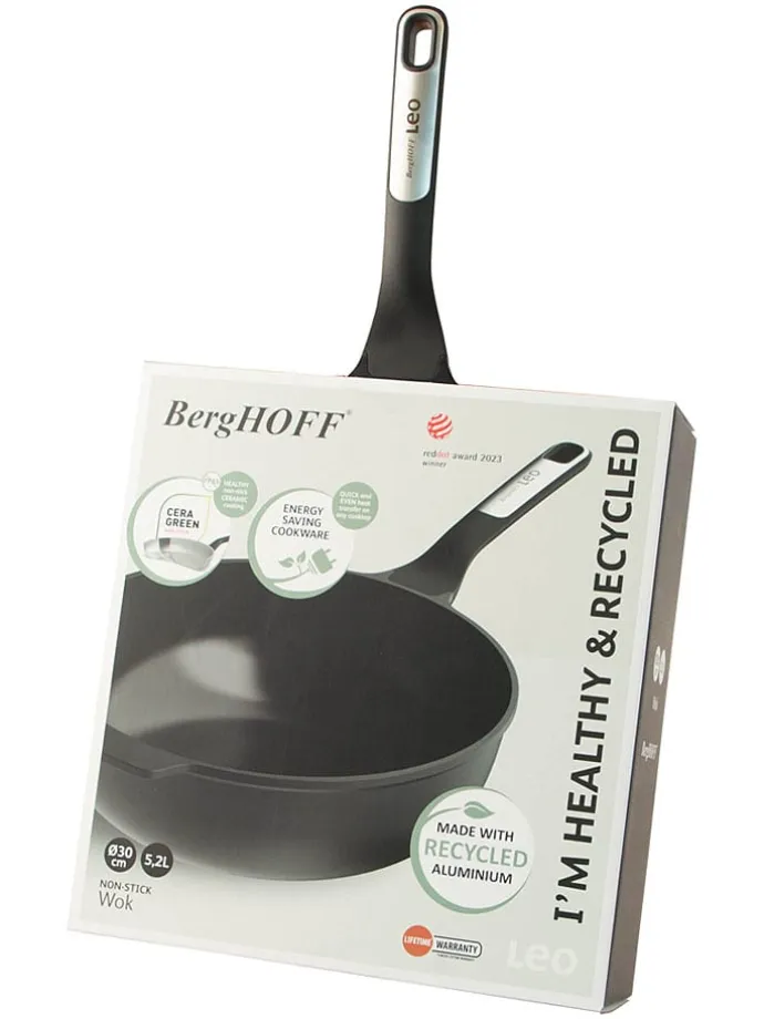 Patelnia wok w kolorze czarnym - Ø 24 cm